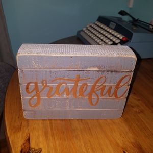 "Grateful" Sign